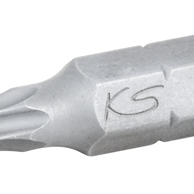 KS TOOLS 1/4' Embout de vissage Torx avec tête arrondie, 25mm, T20, pack de 5 ( 911.3394 )