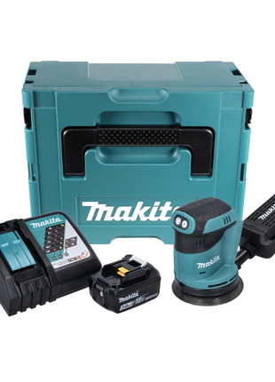 Makita DBO 180 RF1J Akku Exzenterschleifer 18 V 125 mm + 1x Akku 3,0 Ah + Ladegerät + Makpac - Toolbrothers