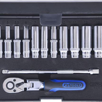 KS TOOLS 1/4' CHROMEplus Coffret de douilles, 13 pcs ( 918.0613 )