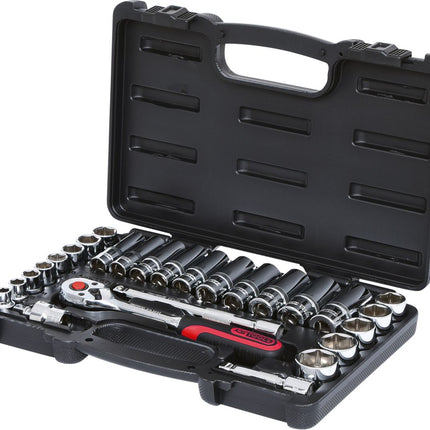 KS TOOLS 3/8' CHROMEplus Coffret de douilles, 27 pcs ( 918.0627 )