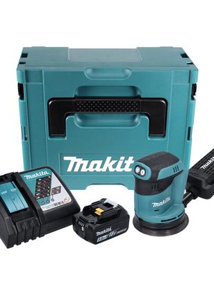 Makita DBO 180 RT1J Akku Exzenterschleifer 18 V 125 mm + 1x Akku 5,0 Ah + Ladegerät + Makpac - Toolbrothers