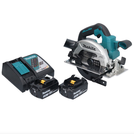 Makita DHS 661 RFU Akku Handkreissäge 18 V 165 mm Brushless + 2x 3,0 Ah Akku + Ladegerät - Toolbrothers