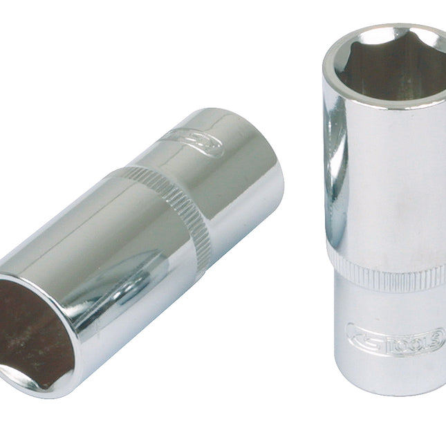 KS TOOLS 1/2" CHROMEplus Sechskant-Stecknuss, lang, 9/16" ( 918.1321 ) - Toolbrothers