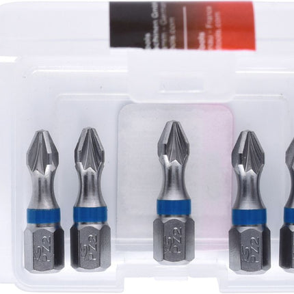 KS TOOLS 1/4" TORSIONpower Bit, 25mm, PZ2, 5er Pack ( 918.3211 ) - Toolbrothers