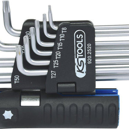 KS TOOLS 3 in 1 Torx-Winkelstiftschlüssel-Satz,10-tlg lang ( 920.2520 ) - Toolbrothers