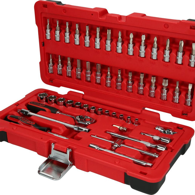 KS TOOLS 1/4" CHROMEplus Steckschlüssel-Satz, 50-tlg ( 958.0650 ) - Toolbrothers