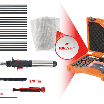KS TOOLS Kunststoff-Schweißkolben-Satz, 33-tlg ( 960.1115 ) - Toolbrothers