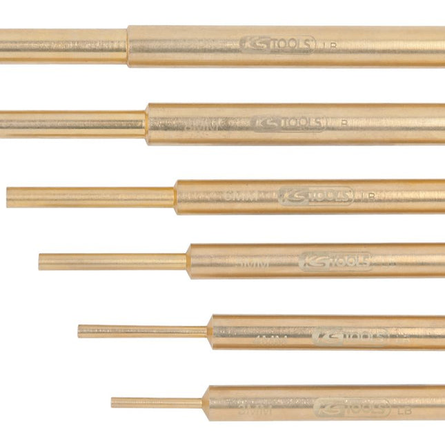 KS TOOLS Jeu de chasses goupilles BRONZEplus, 6 pcs  ( 963.2590 )