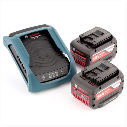 Bosch GSB 18 V-Li Professional Akku Schlagbohrschrauber, mit 2 x 4 Ah Akkus, GAL 1830 W Wireless Ladegerät, Koffer - Toolbrothers