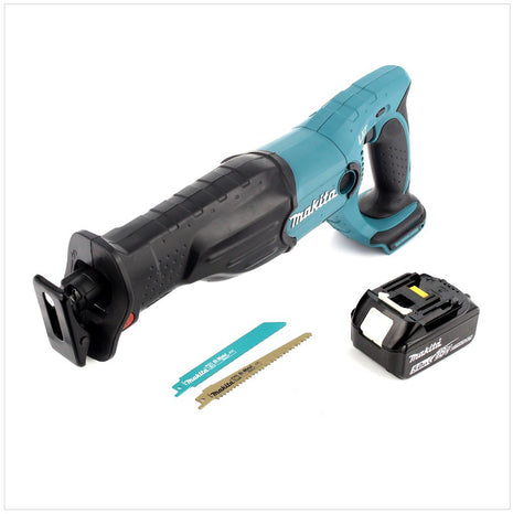 Makita DJR 182 18V Li-ion Akku Recipro Säbelsäge mit BL 1850 B Akku 5 Ah und 2 Sägeblättern - Toolbrothers