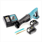 Makita DJR 182 18V Li-ion Akku Recipro Säbelsäge mit Ladegerät, zwei 5 Ah Akkus und 2 Sägeblättern - Toolbrothers