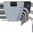 KS TOOLS Jeu de clés mâles coudées pour vis 6 pans, EDELSTAHL, 9 pcs ( 964.0320 )