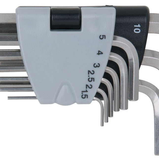 KS TOOLS Jeu de clés mâles coudées pour vis 6 pans, EDELSTAHL, 9 pcs ( 964.0320 )