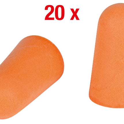 KS TOOLS Ohrstöpsel PU, ohne Schnur, 20 Paar ( 985.7050 ) - Toolbrothers