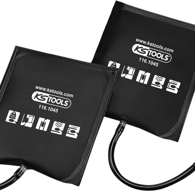 KS TOOLS Druckkissen-Satz mit Handpumpe, 2-tlg, 161x166mm ( 116.1045 ) - Toolbrothers