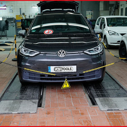 KS TOOLS Absperrpfosten-Satz mit Kette, 13-tlg ( 117.1550 ) - Toolbrothers