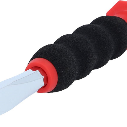 KS TOOLS Flachmeißel mit Handschutzgriff, 8-kant, 12mm ( 156.0252 ) - Toolbrothers