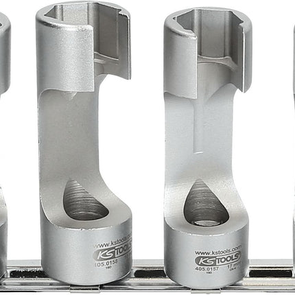 KS TOOLS 3/8" Spezial-Einspritzleitungs-Schlüssel-Satz, 4-tlg ( 405.0155 ) - Toolbrothers
