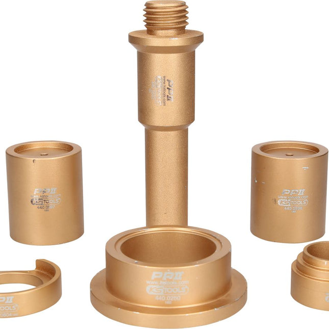 KS TOOLS Erweiterungssatz zum Auswechseln von Achsschenkelbolzen für Mercedes, 6-tlg ( 440.0600 ) - Toolbrothers