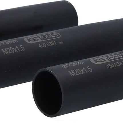 KS TOOLS Jeu de douilles de centrage et de protection d'écrous de roues, M20x1,5, Ø23,0 mm, 3 pcs ( 450.0374 )