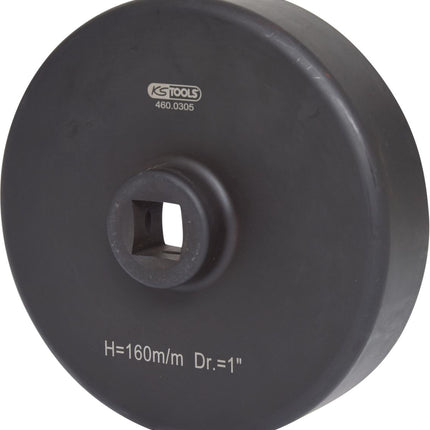 KS TOOLS 1" Achsmuttern-Schlüssel, 6-kant, kurz, 160mm ( 460.0305 ) - Toolbrothers