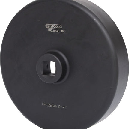 KS TOOLS 1" Achsmuttern-Schlüssel, 6-kant, kurz, 195mm ( 460.0340 ) - Toolbrothers