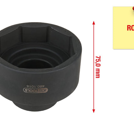 KS TOOLS Clé d'écrou d'essieu pour ROR, 83 mm ( 460.1015 )