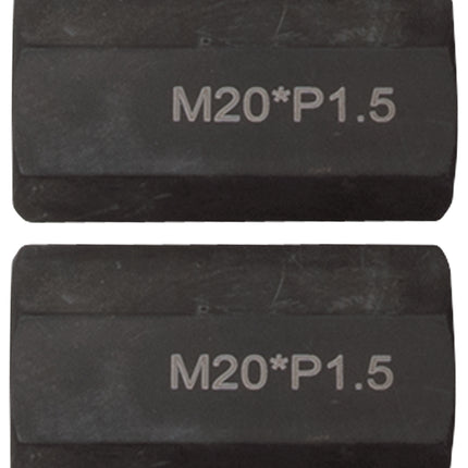 KS TOOLS Jeu d’adaptateur pour filetage M20x1,5x65 mm, 2 pièces ( 460.1775 )