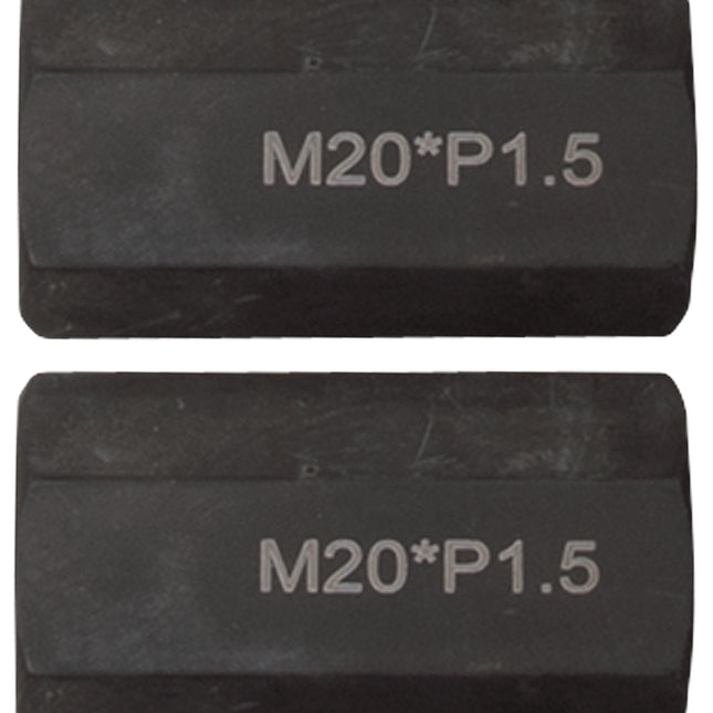 KS TOOLS Jeu d’adaptateur pour filetage M20x1,5x65 mm, 2 pièces ( 460.1775 )