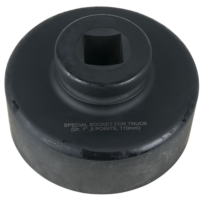 KS TOOLS Clé pour écrou d’essieu 1', 8 pans, court, 110 mm ( 460.3320 )