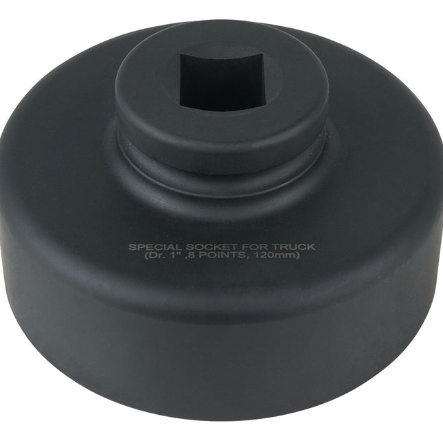 KS TOOLS Clé pour écrou d’essieu 1', 8 pans, court, 120 mm ( 460.3330 )