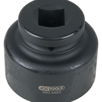 KS TOOLS Clé pour écrou d’essieu 1', 8 pans, court, 75 mm ( 460.3420 )