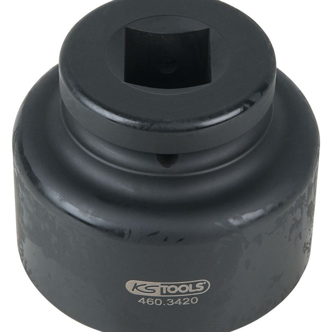 KS TOOLS Clé pour écrou d’essieu 1', 8 pans, court, 75 mm ( 460.3420 )