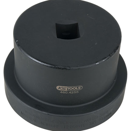 KS TOOLS Douille pour écrous moyeux avec guide 1', 12 pans, 115 mm ( 460.4255 )