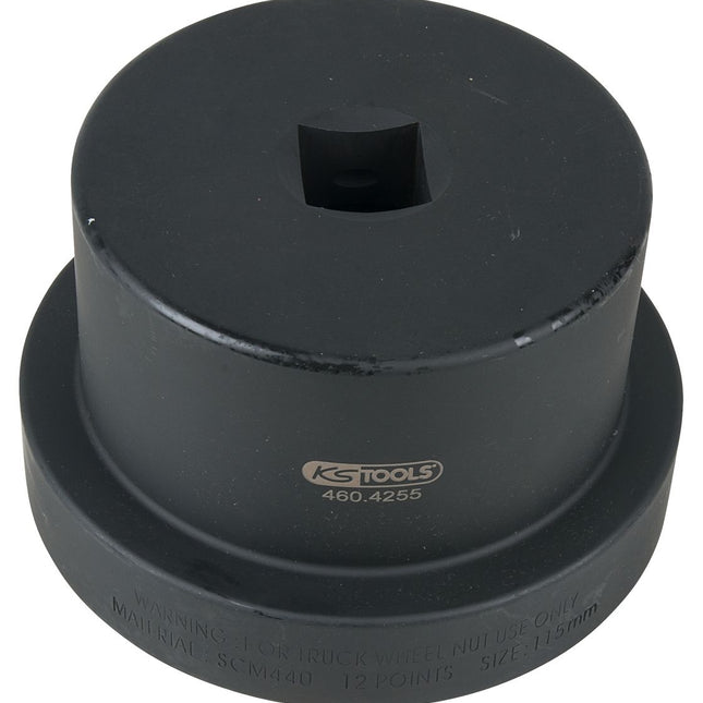 KS TOOLS Douille pour écrous moyeux avec guide 1', 12 pans, 115 mm ( 460.4255 )