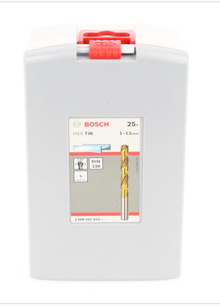 Bosch Pro Box Metallbohrer-Set HSS-TiN ( Titan-Beschichtung ) 25 - teilig 1 - 13 mm ( 2608587019 ) - Toolbrothers