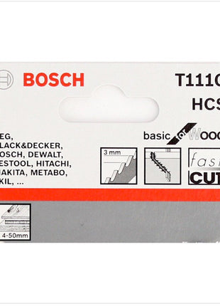 Bosch T 111 C Stichsägeblätter Basic for Wood 5 Stk. 100 mm ( 2608630033 ) - Toolbrothers