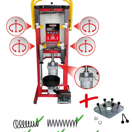 KS TOOLS Station fixe de compression de ressort d'amortisseur incl. adaptateur  ( 500.8805 )