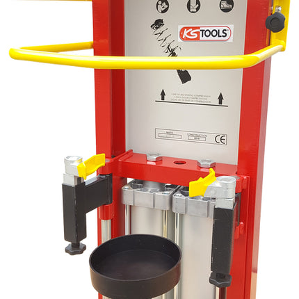 KS TOOLS Compresseur de ressort pneumatique fixe à double cylindre, adaptateur inclus ( 500.8815 )