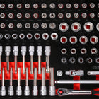 KS TOOLS Jeu de clés à douille 1/2' dans insert en mousse, 95 pcs ( 811.0095 )