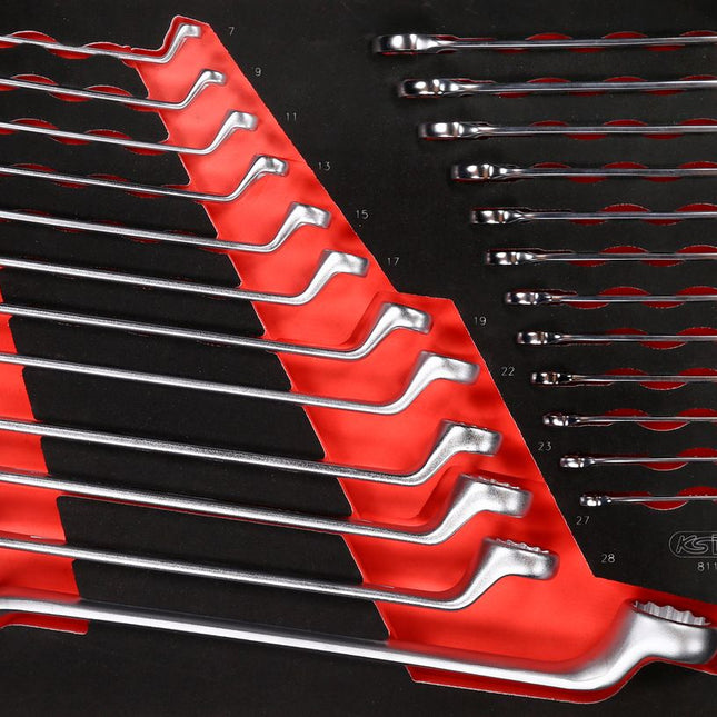 KS TOOLS Schraubenschlüssel-Satz in Schaumstoffeinlage, 24-tlg ( 811.1024 ) - Toolbrothers