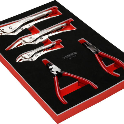 KS TOOLS Zangen-Satz in Schaumstoffeinlage, 7-tlg ( 812.0007 ) - Toolbrothers