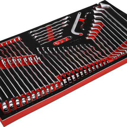 KS TOOLS Jeu de clés à molette dans insert en mousse, 55 pcs ( 813.0055 )