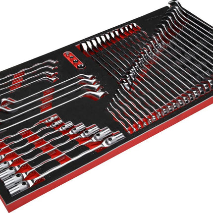 KS TOOLS Schraubenschlüssel-Satz in Schaumstoffeinlage, 57-tlg ( 813.0057 ) - Toolbrothers