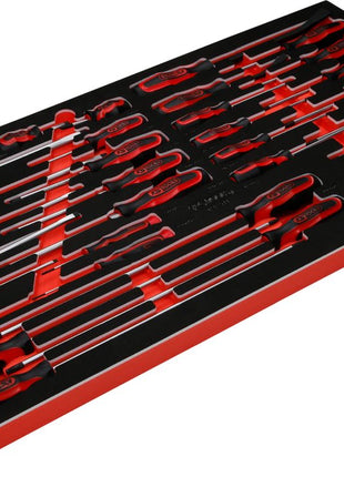 KS TOOLS juego de destornilladores con inserto de espuma, 33 piezas ( 813.1033 )