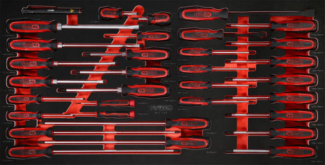 KS TOOLS juego de destornilladores con inserto de espuma, 33 piezas ( 813.1033 )