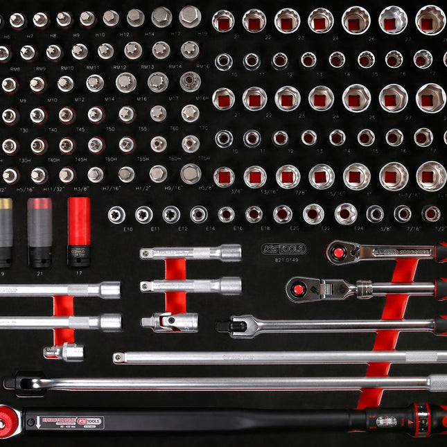KS TOOLS Jeu de clés à douille 1/2' dans insert en mousse, 149 pcs ( 821.0149 )