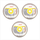 Bosch Diamant Trennscheibe 3er Set 230 x 22,23 Standard for Universal Turbo ( 2608602397 ) - Toolbrothers