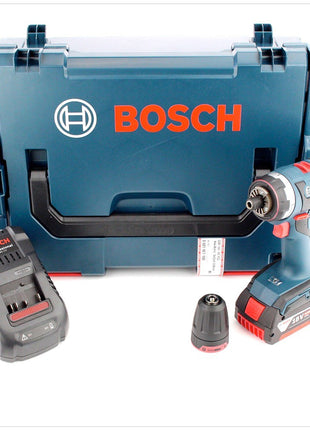 Bosch GSR 18 V-EC FC2 Akku Bohrschrauber in L-Boxx mit GAL 1880 Ladegerät und 1x GBA 6 Ah Akku und Bohrfutter GFA FC2 - Toolbrothers