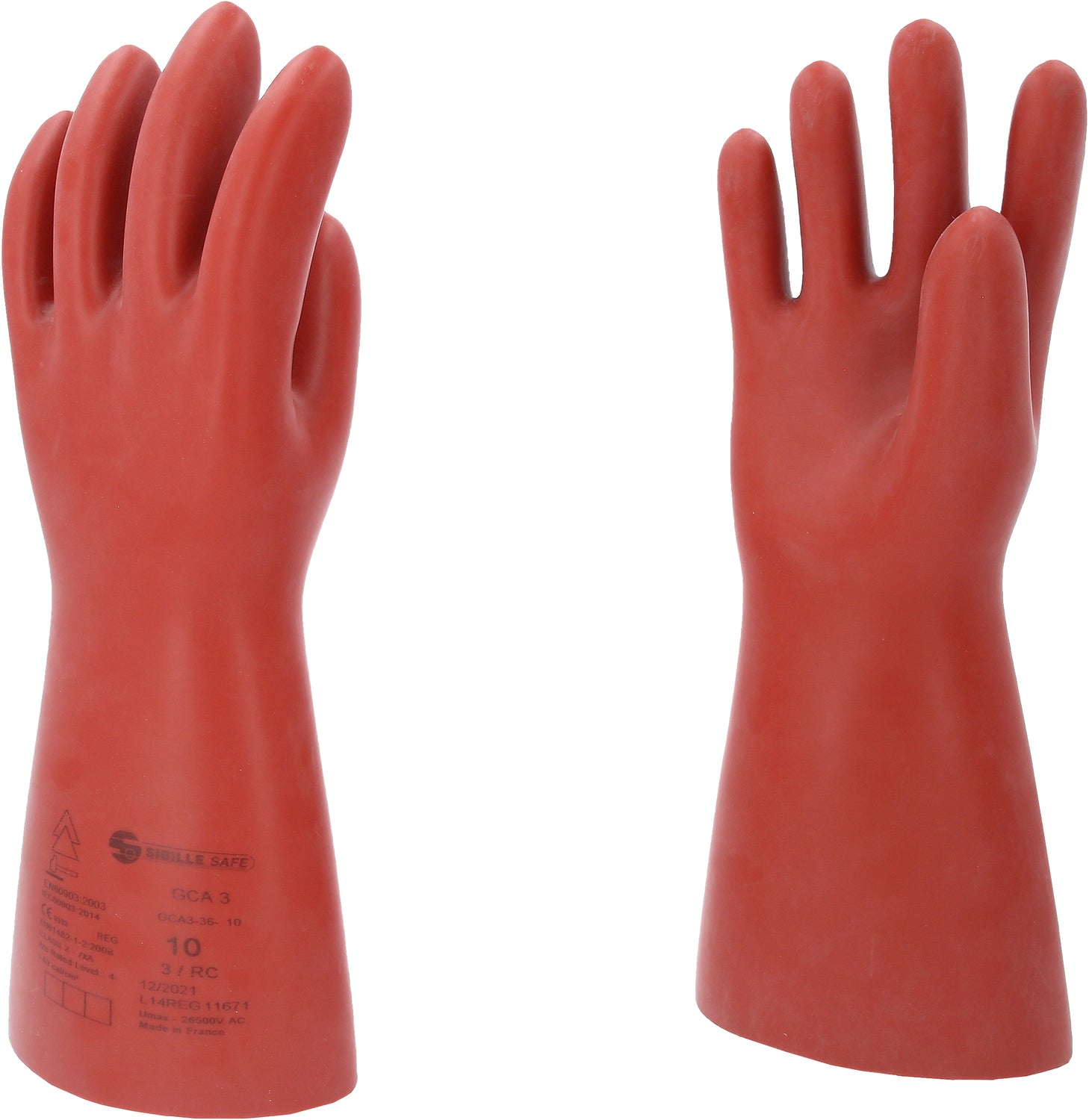KS TOOLS Gant de protection pour électricien à protection mécanique et thermique, taille 10, classe 3, rouge ( 117.0096 )